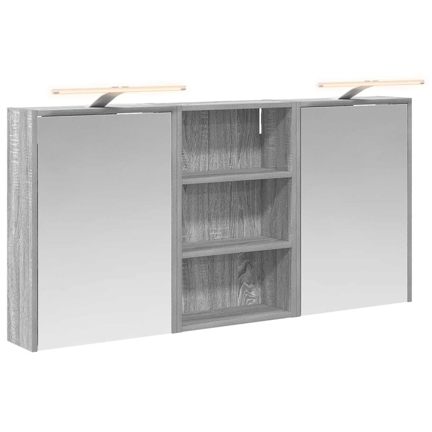 vidaXL Bathroom Cabinet Set 3 pcs 126 x 16 x 62.5 cm Engineered wood