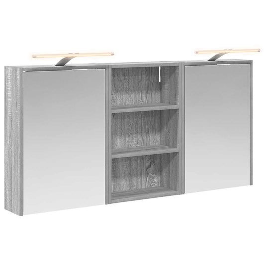 vidaXL Bathroom Cabinet Set 3 pcs 126 x 16 x 62.5 cm Engineered wood