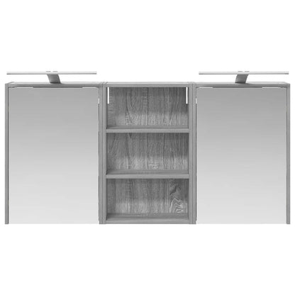 vidaXL Bathroom Cabinet Set 3 pcs 126 x 16 x 62.5 cm Engineered wood