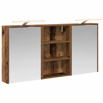 vidaXL Bathroom Cabinet Set 3 pcs 126 x 16 x 62.5 cm Engineered wood
