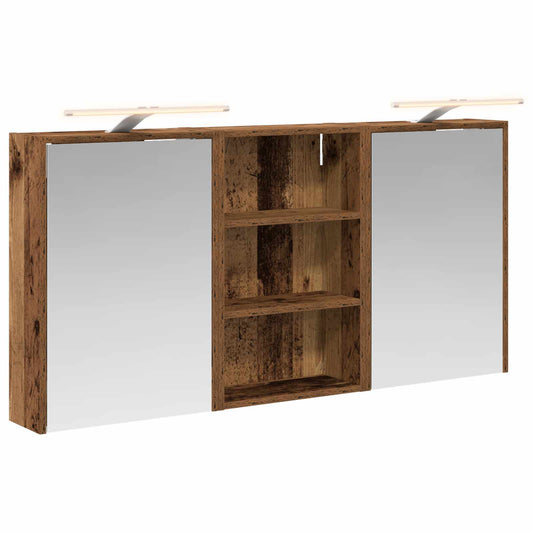 vidaXL Bathroom Cabinet Set 3 pcs 126 x 16 x 62.5 cm Engineered wood