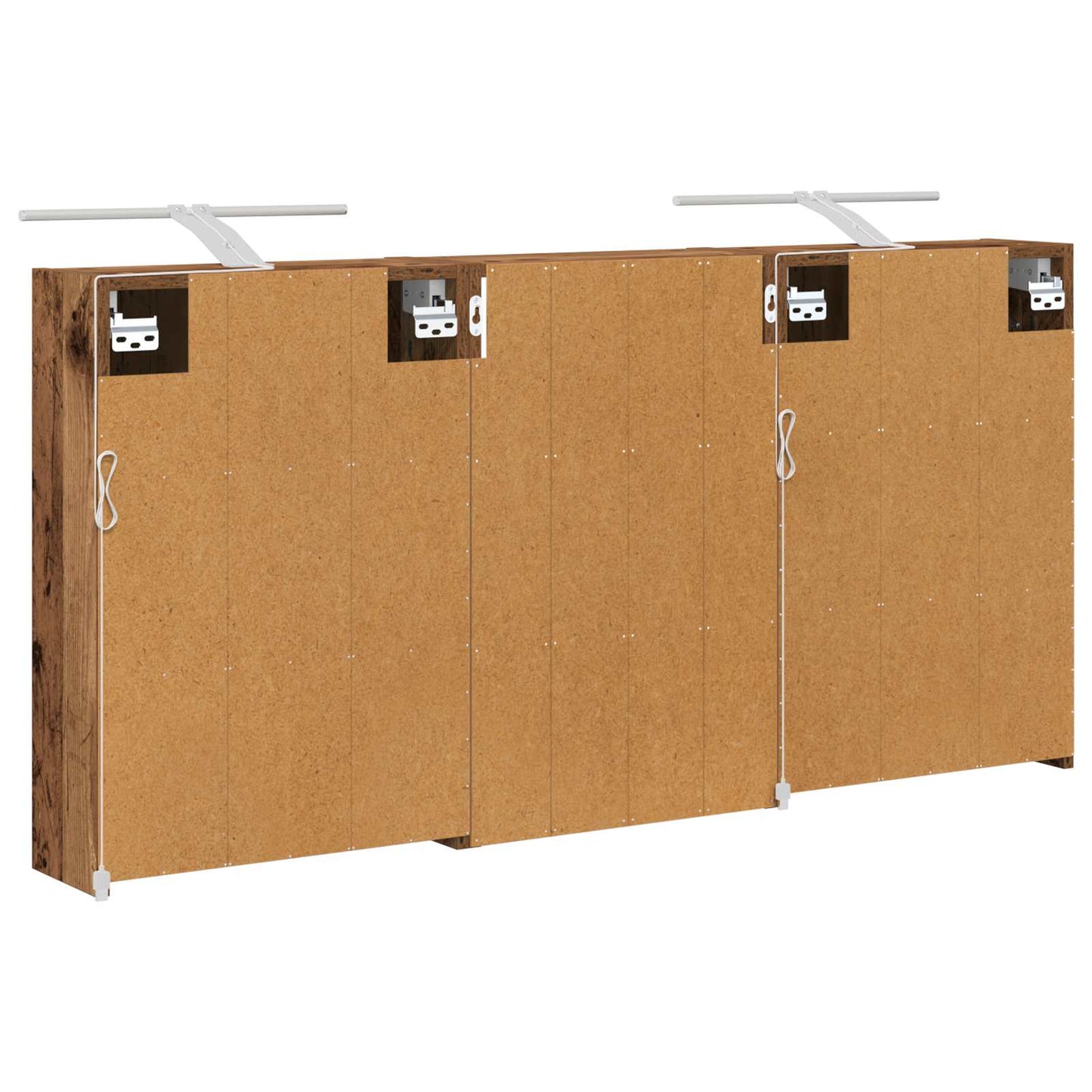 vidaXL Bathroom Cabinet Set 3 pcs 126 x 16 x 62.5 cm Engineered wood