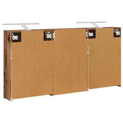 vidaXL Bathroom Cabinet Set 3 pcs 126 x 16 x 62.5 cm Engineered wood