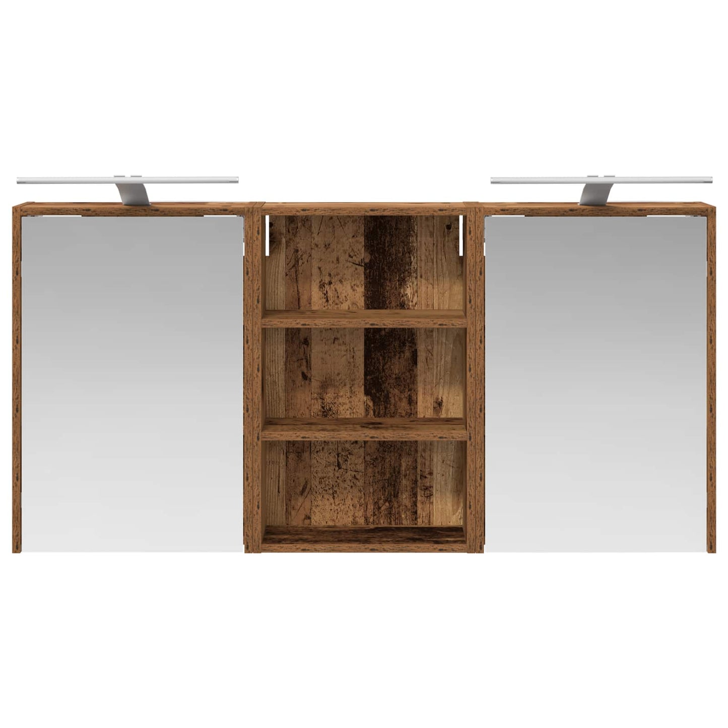 vidaXL Bathroom Cabinet Set 3 pcs 126 x 16 x 62.5 cm Engineered wood