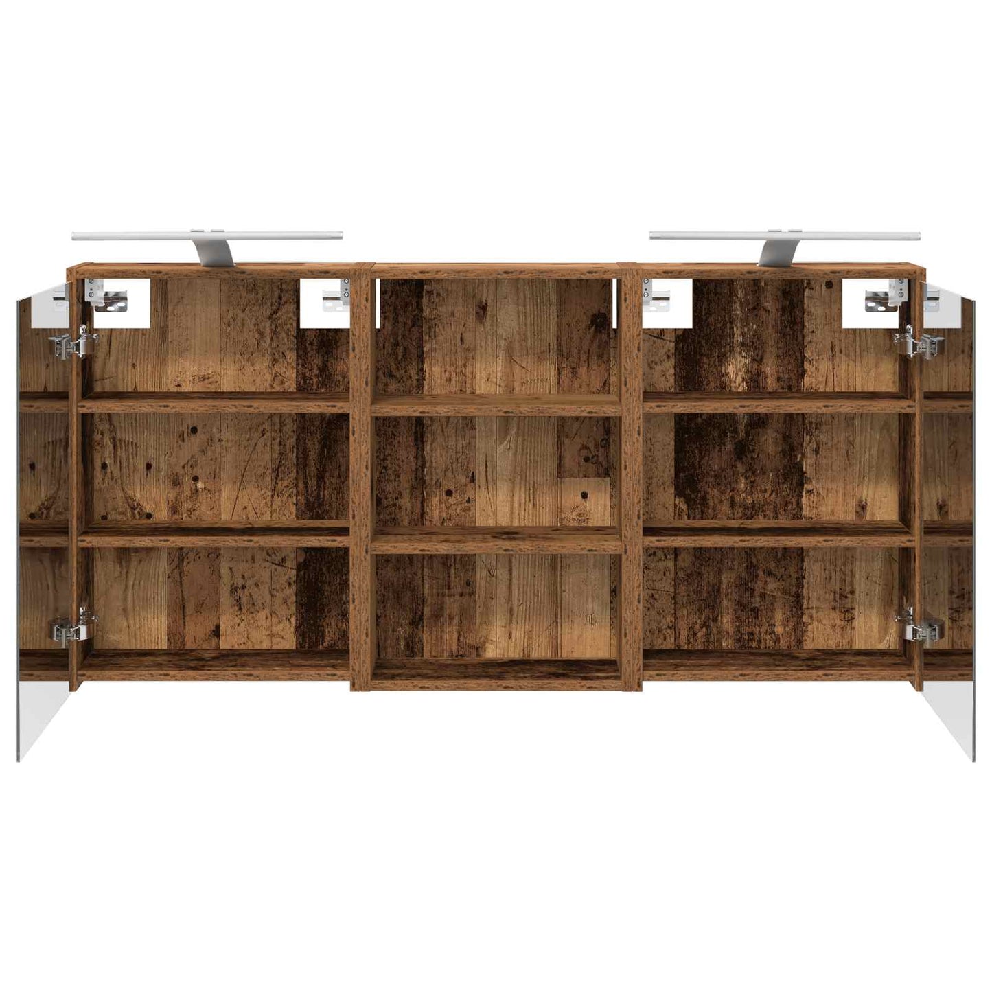 vidaXL Bathroom Cabinet Set 3 pcs 126 x 16 x 62.5 cm Engineered wood