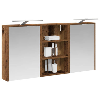 vidaXL Bathroom Cabinet Set 3 pcs 126 x 16 x 62.5 cm Engineered wood