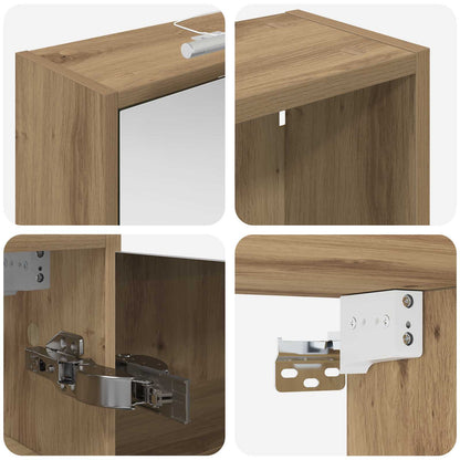 vidaXL Bathroom Cabinet Set 3 pcs 126 x 16 x 62.5 cm Engineered wood