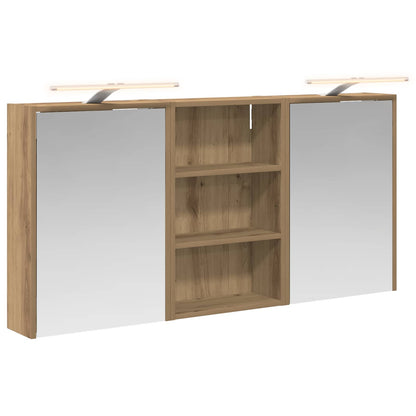 vidaXL Bathroom Cabinet Set 3 pcs 126 x 16 x 62.5 cm Engineered wood