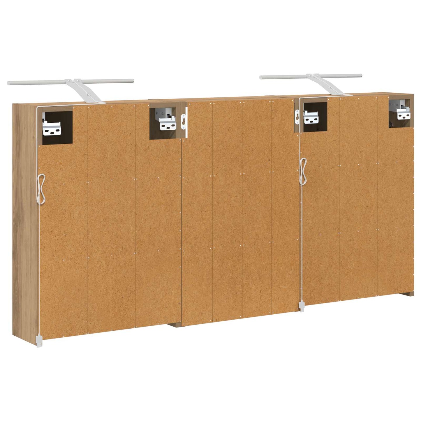 vidaXL Bathroom Cabinet Set 3 pcs 126 x 16 x 62.5 cm Engineered wood