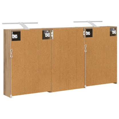 vidaXL Bathroom Cabinet Set 3 pcs 126 x 16 x 62.5 cm Engineered wood