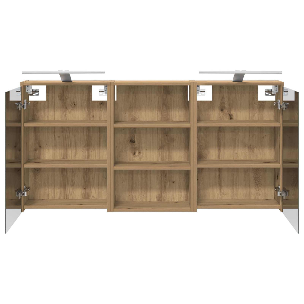 vidaXL Bathroom Cabinet Set 3 pcs 126 x 16 x 62.5 cm Engineered wood