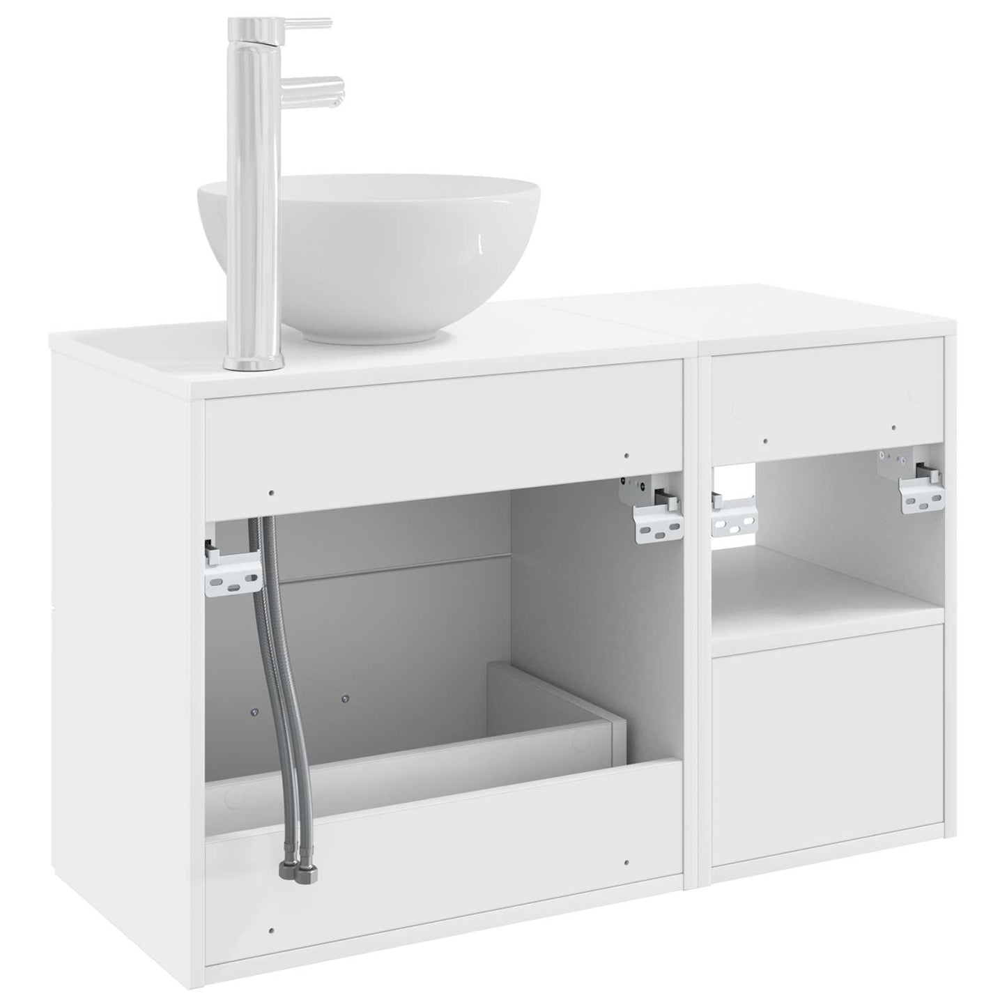 vidaXL Bathroom Furniture Set 2 pcs White Engineered Wood