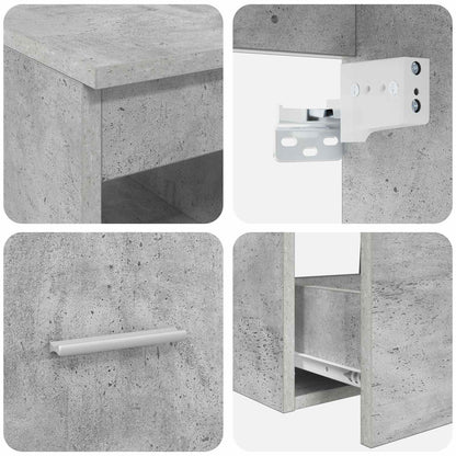 vidaXL Bathroom Furniture Set 2 pcs Concrete Grey Engineered Wood