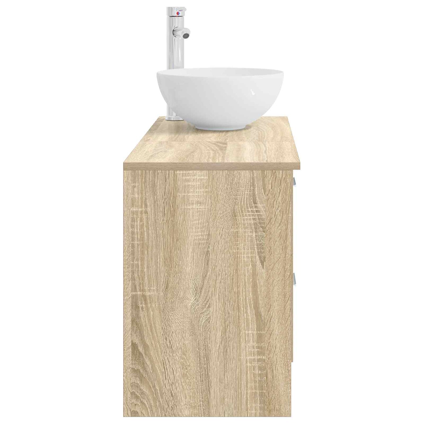 vidaXL Bathroom Furniture Set 2 pcs Sonoma Oak Engineered Wood