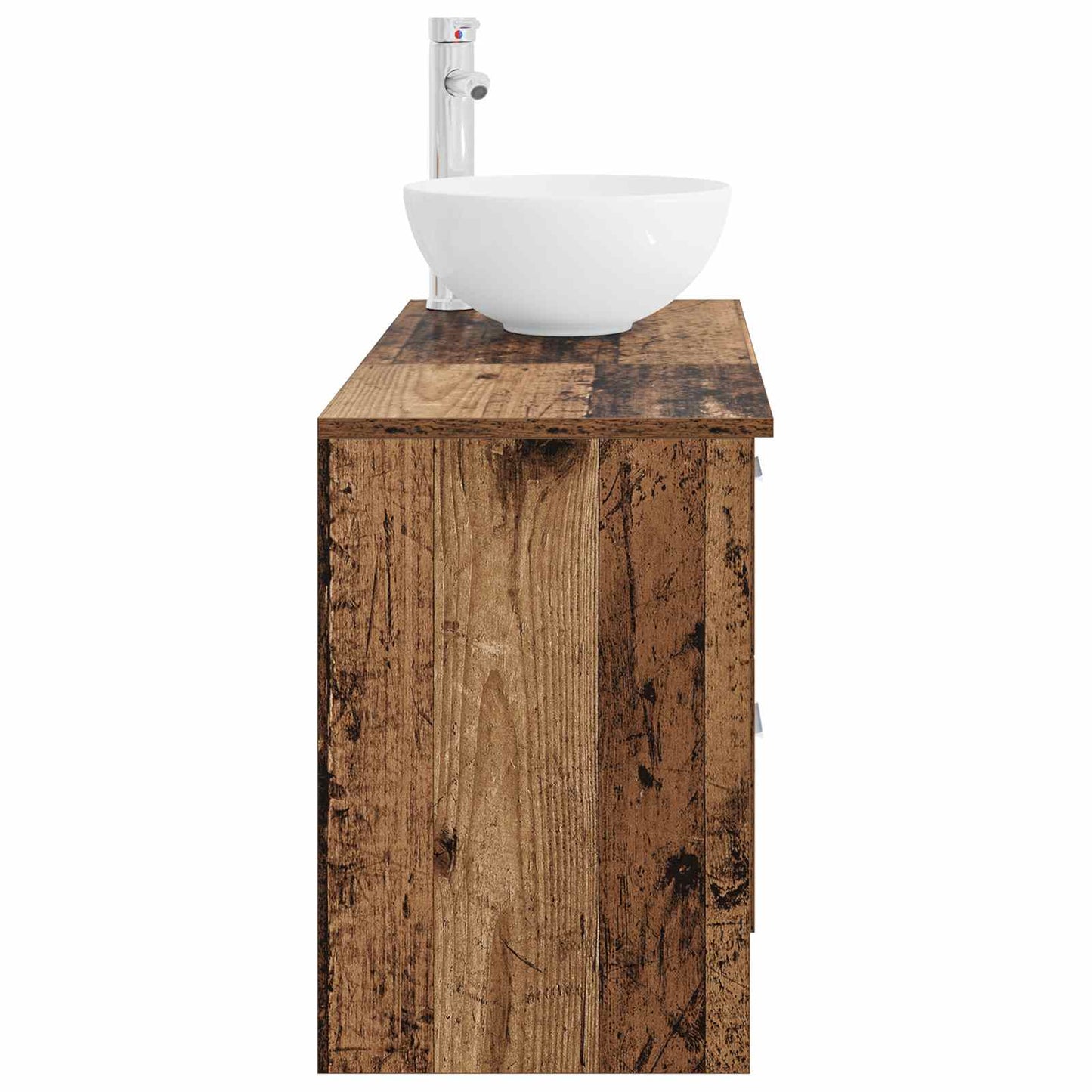 vidaXL Bathroom Furniture Set 2 pcs Old Wood Engineered Wood