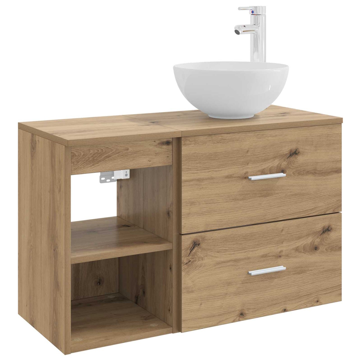 vidaXL Bathroom Furniture Set 2 pcs Artisan Oak Engineered Wood