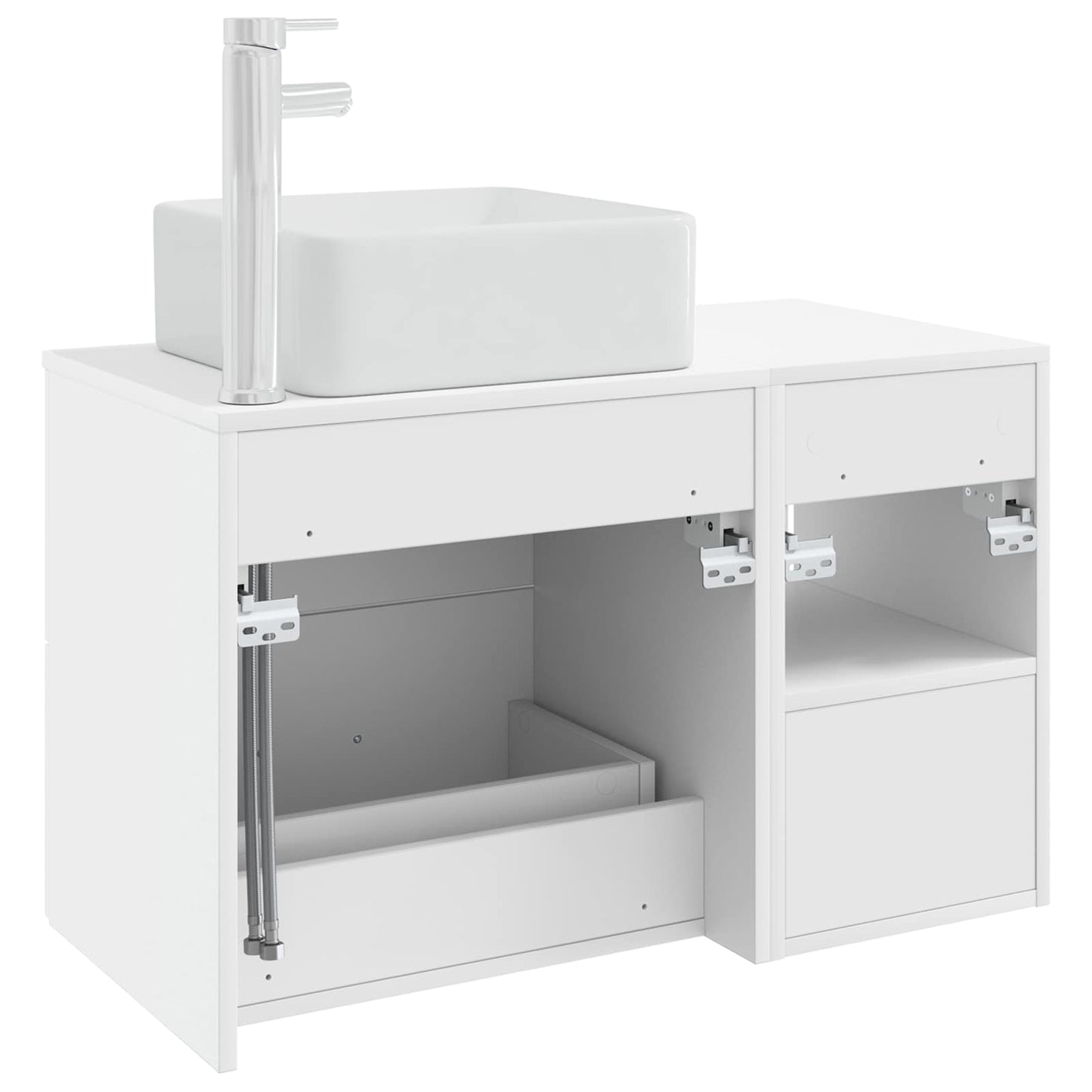 vidaXL Bathroom Furniture Set 2 pcs White Engineered Wood