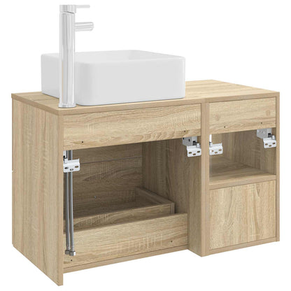 vidaXL Bathroom Furniture Set 2 pcs Sonoma Oak Engineered Wood