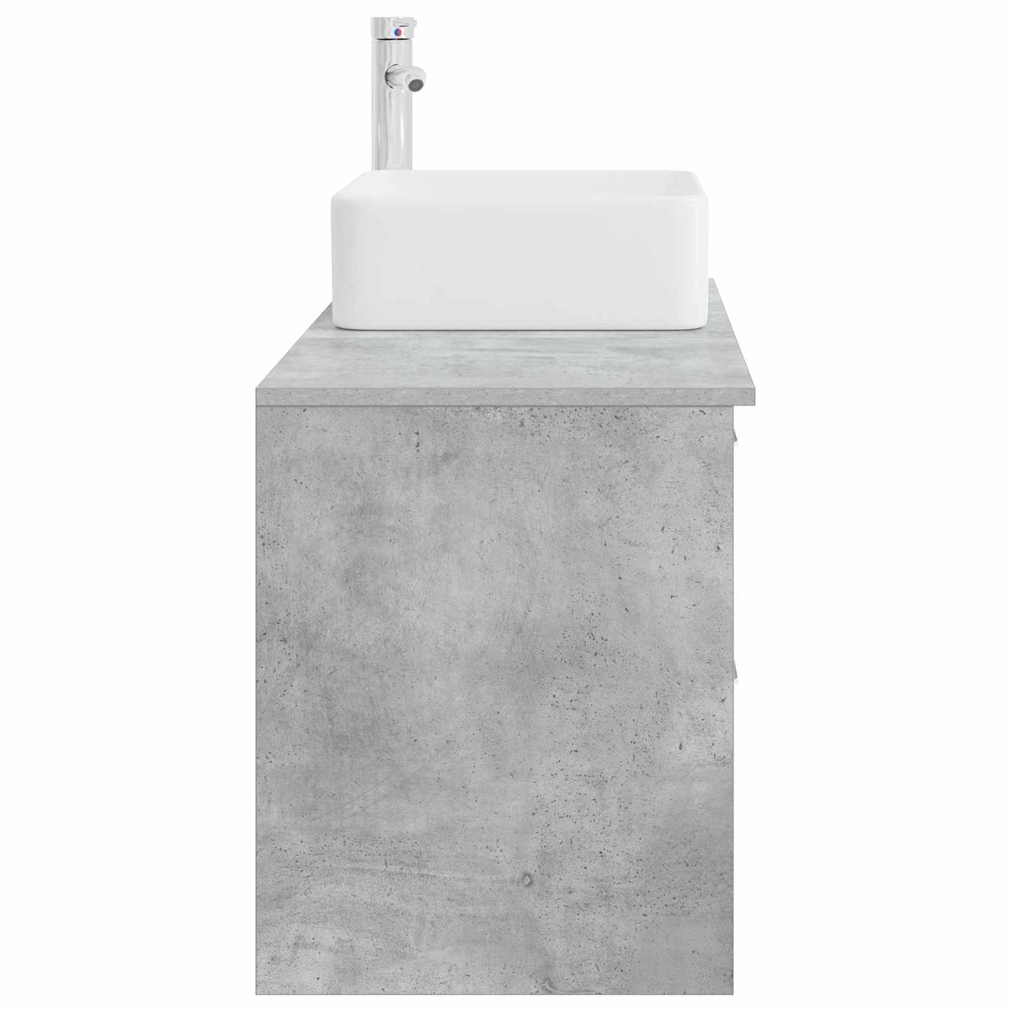 vidaXL Bathroom Furniture Set 2 pcs Concrete Grey Engineered Wood