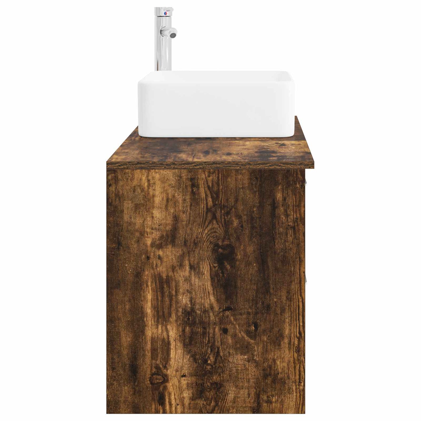 vidaXL Bathroom Furniture Set 2 pcs Smoked Oak Engineered Wood