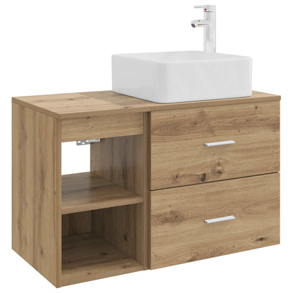 vidaXL Bathroom Furniture Set 2 pcs Artisan Oak Engineered Wood