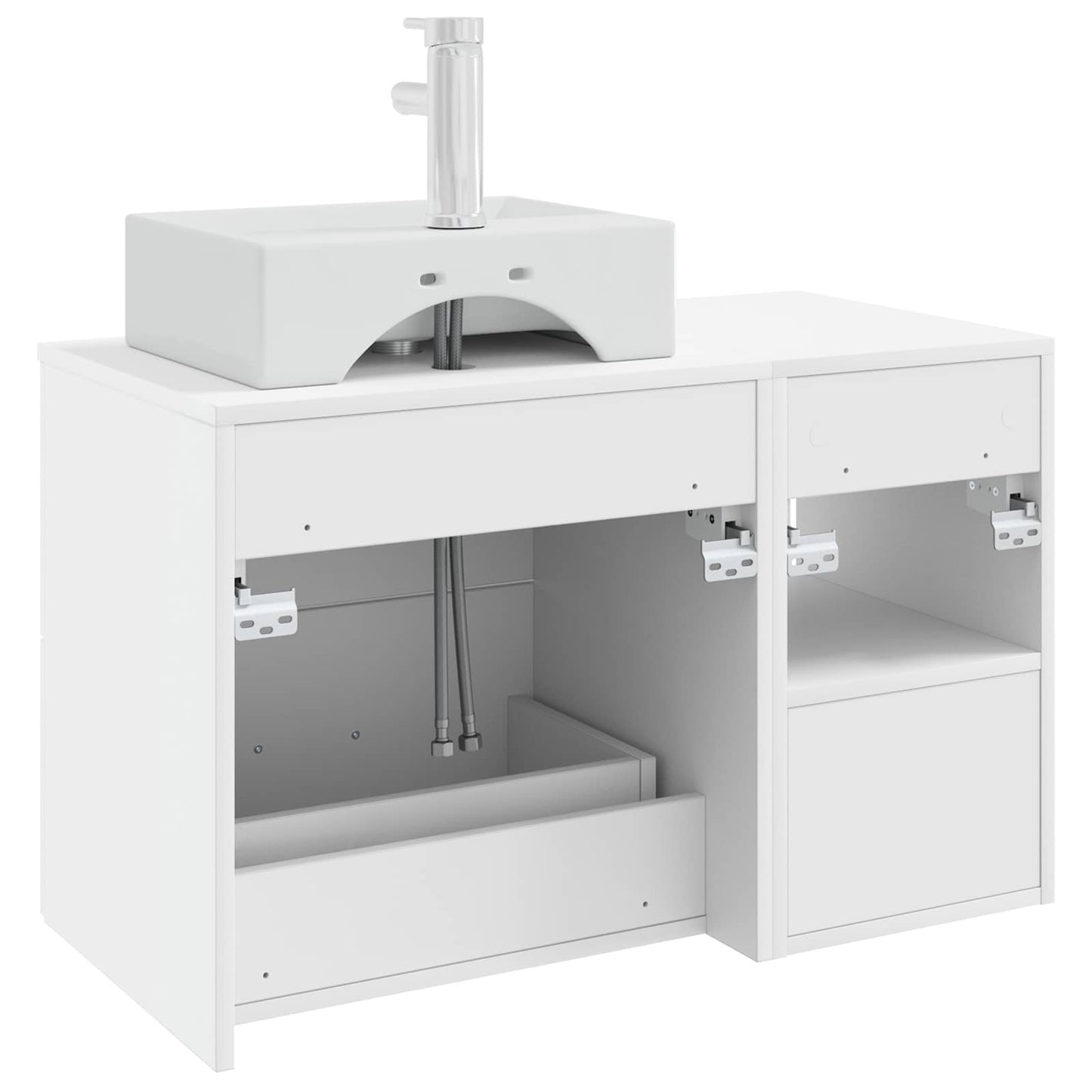vidaXL Bathroom Furniture Set 2 pcs White Engineered Wood