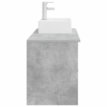 vidaXL Bathroom Furniture Set 2 pcs Concrete Grey Engineered Wood