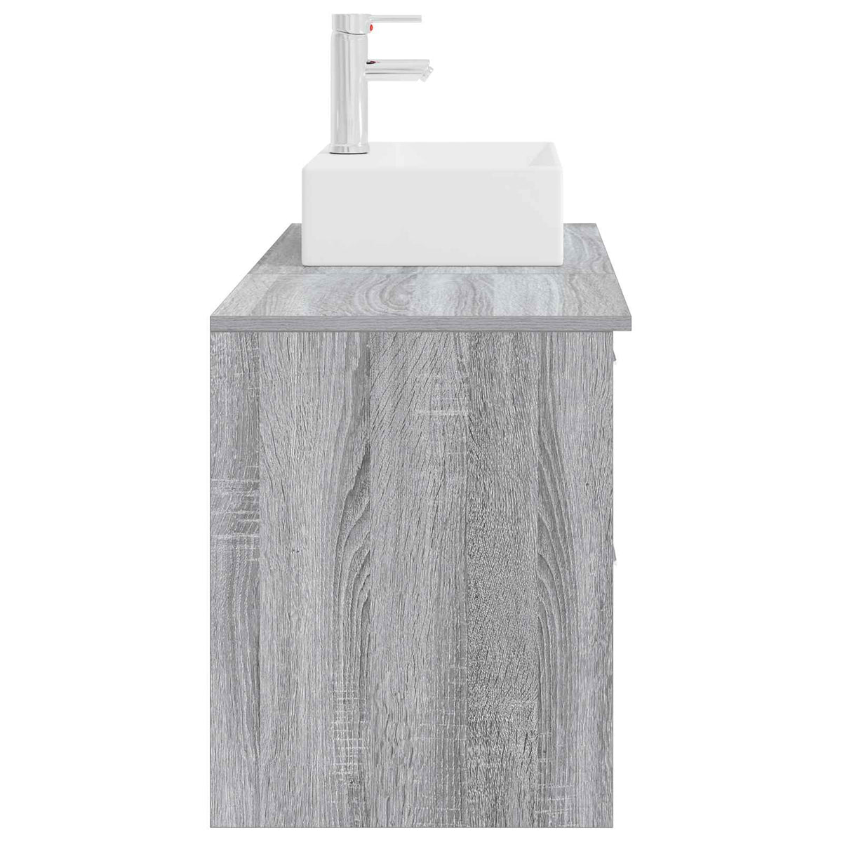 vidaXL Bathroom Cabinet Set 2 pcs Grey Sonoma 79.5 x 41 x 79.5 cm