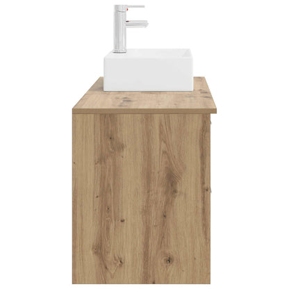 vidaXL Bathroom Furniture Set 2 pcs Artisan Oak Engineered Wood