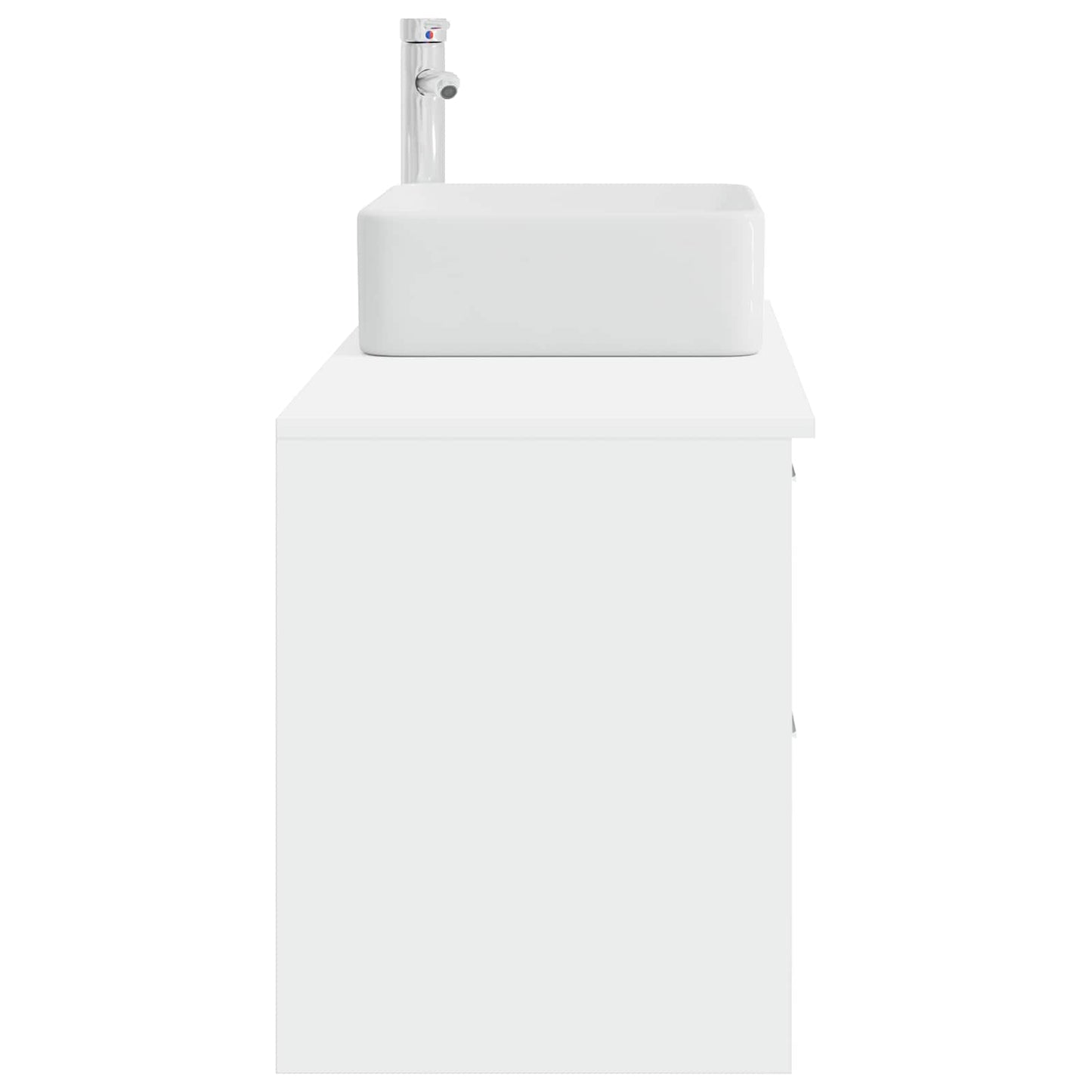 vidaXL Bathroom Furniture Set 2 pcs White Engineered Wood