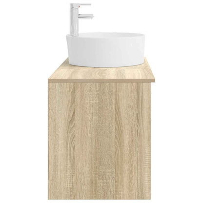 vidaXL Bathroom Furniture Set 2 pcs Sonoma Oak Engineered Wood