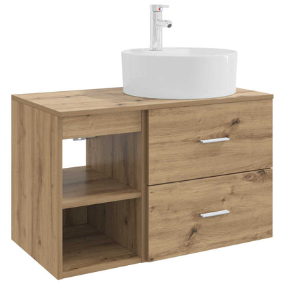 vidaXL Bathroom Furniture Set 2 pcs Artisan Oak Engineered Wood