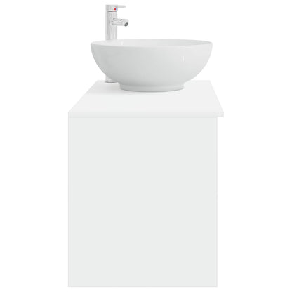vidaXL Bathroom Furniture Set 2 pcs White Engineered Wood