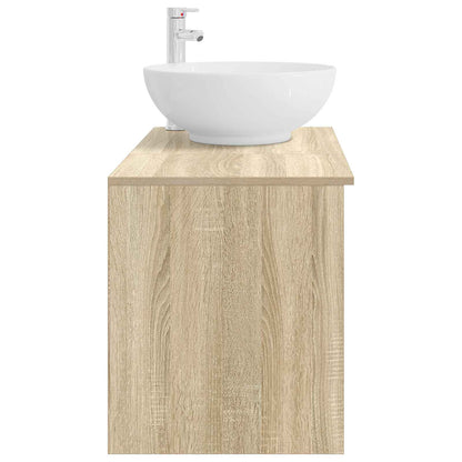 vidaXL Bathroom Furniture Set 2 pcs Sonoma Oak Engineered Wood