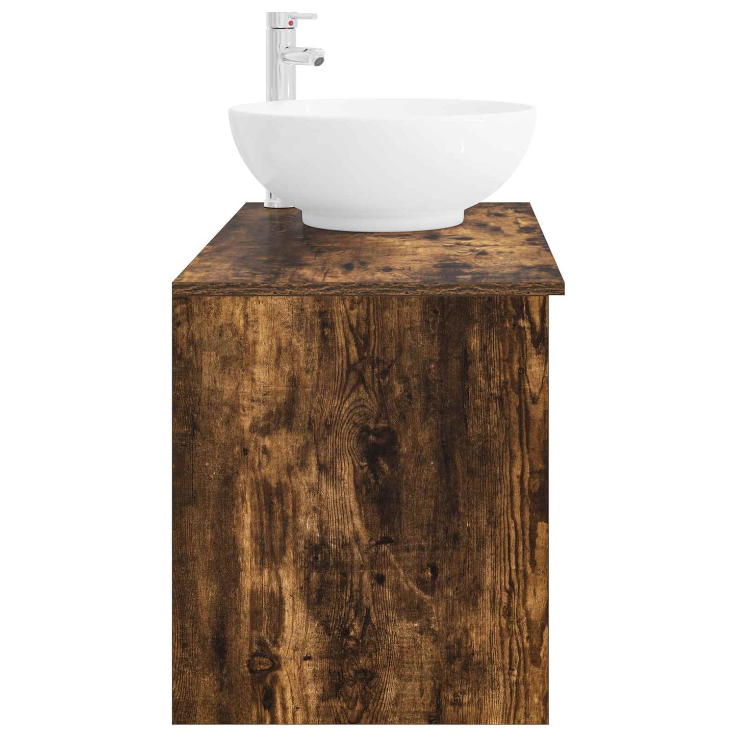 vidaXL Bathroom Furniture Set 2 pcs Smoked Oak Engineered Wood