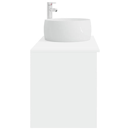 vidaXL Bathroom Furniture Set 2 pcs White Engineered Wood