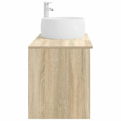 vidaXL Bathroom Furniture Set 2 pcs Sonoma Oak Engineered Wood
