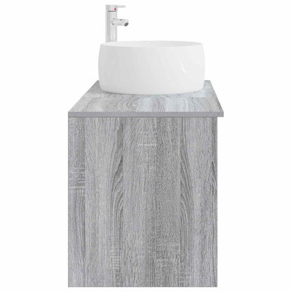 vidaXL Bathroom Furniture Set 2 pcs Grey Sonoma Engineered Wood