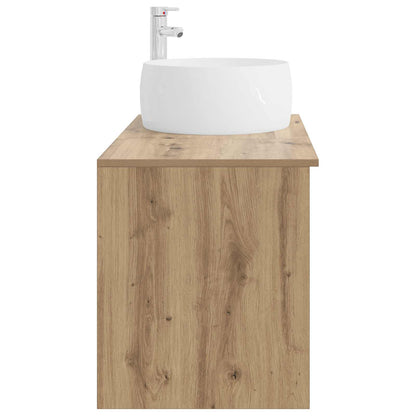 vidaXL Bathroom Furniture Set 2 pcs Artisan Oak Engineered Wood