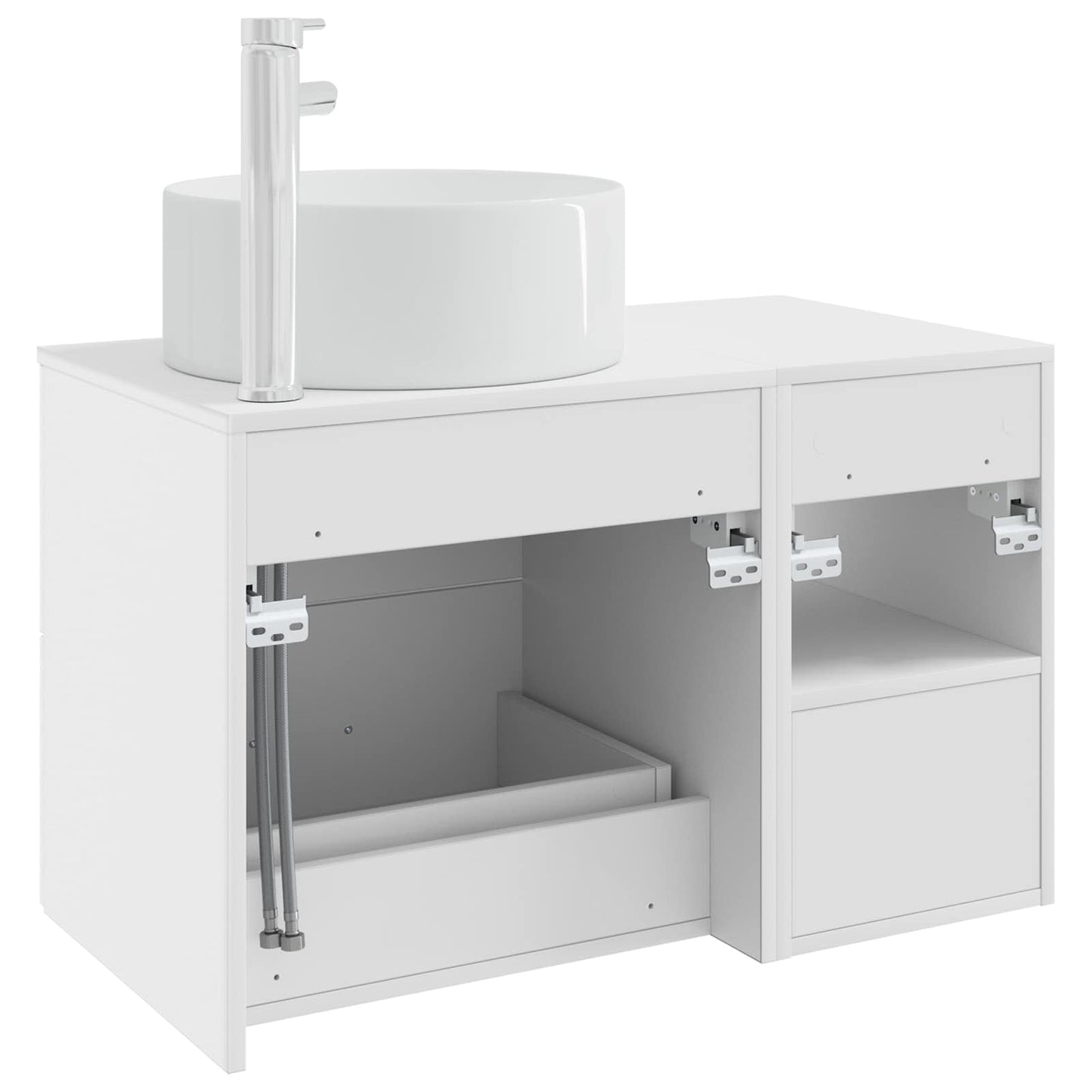 vidaXL Bathroom Furniture Set 2 pcs White Engineered Wood