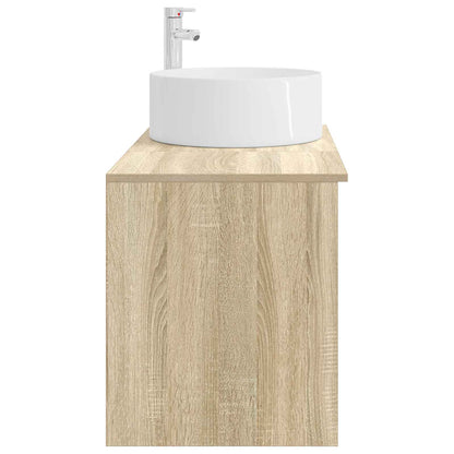 vidaXL Bathroom Furniture Set 2 pcs Sonoma Oak Engineered Wood