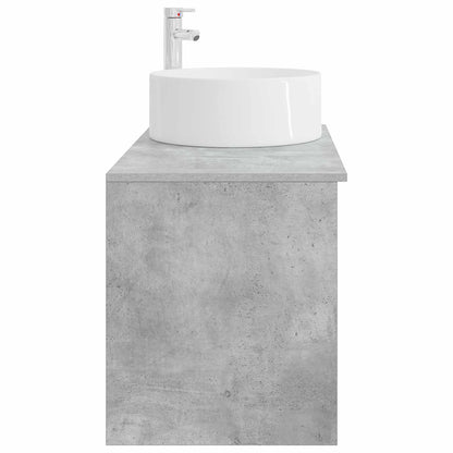 vidaXL Bathroom Furniture Set 2 pcs Concrete Grey Engineered Wood