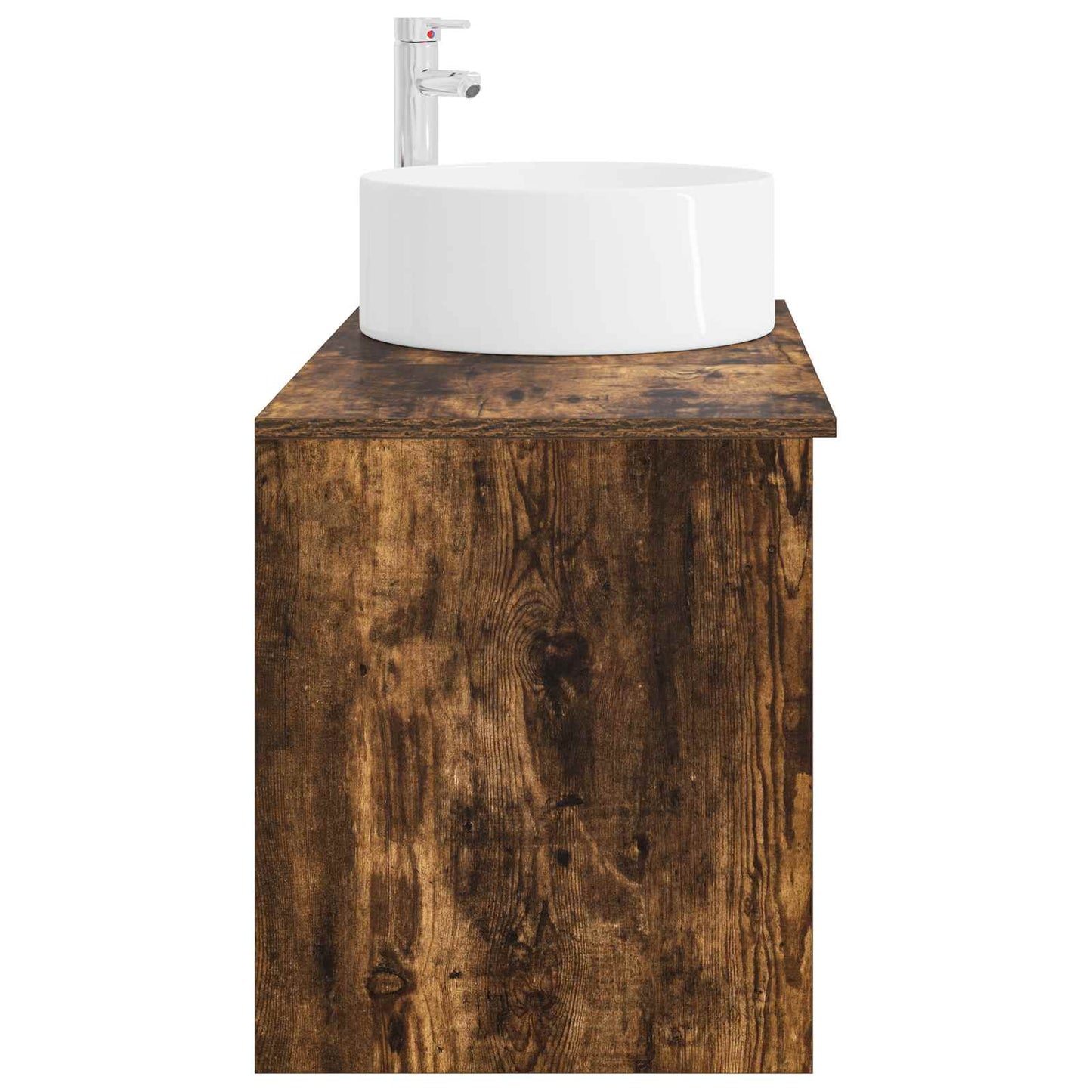 vidaXL Bathroom Furniture Set 2 pcs Smoked Oak Engineered Wood