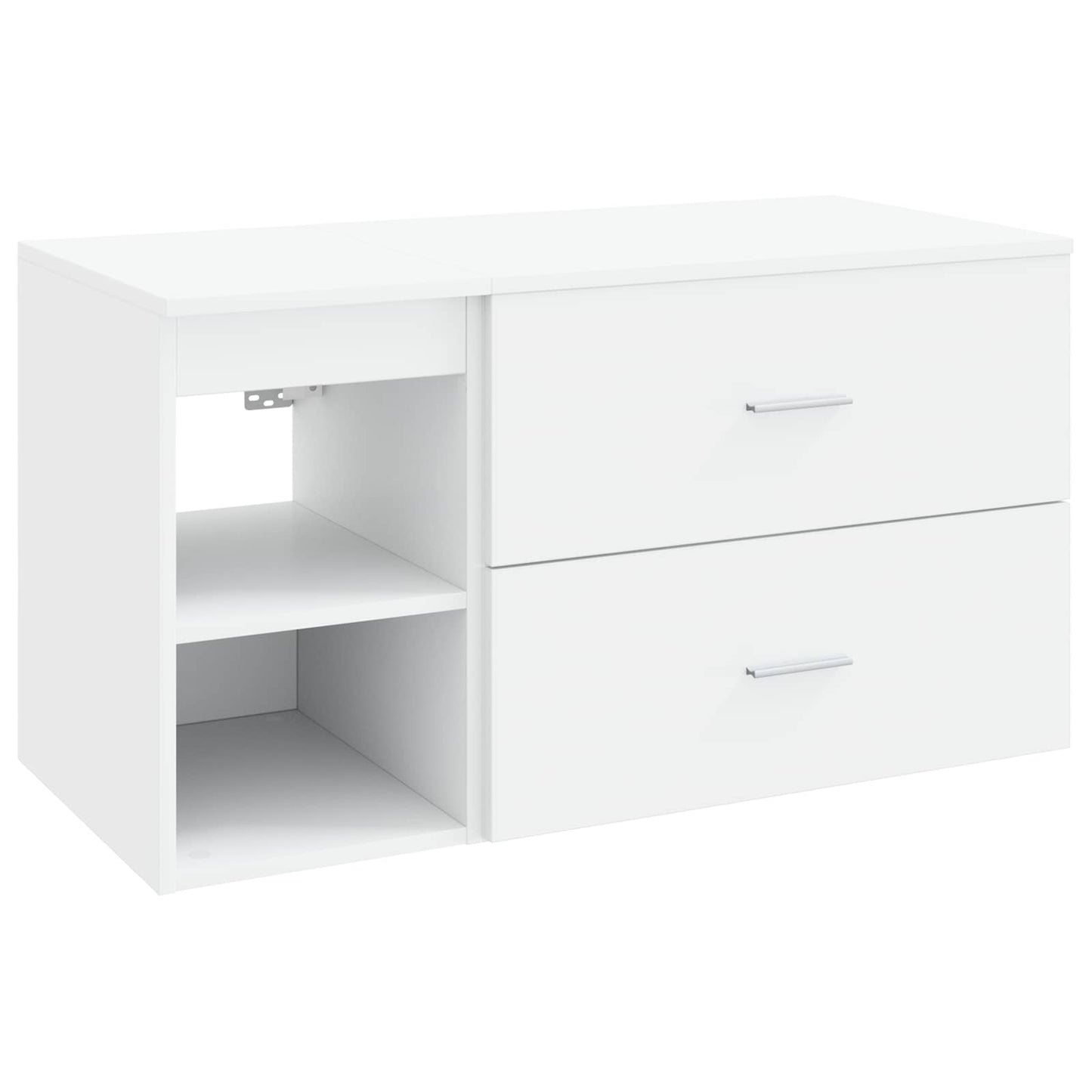 vidaXL Bathroom Furniture Set 2 pcs White Engineered Wood