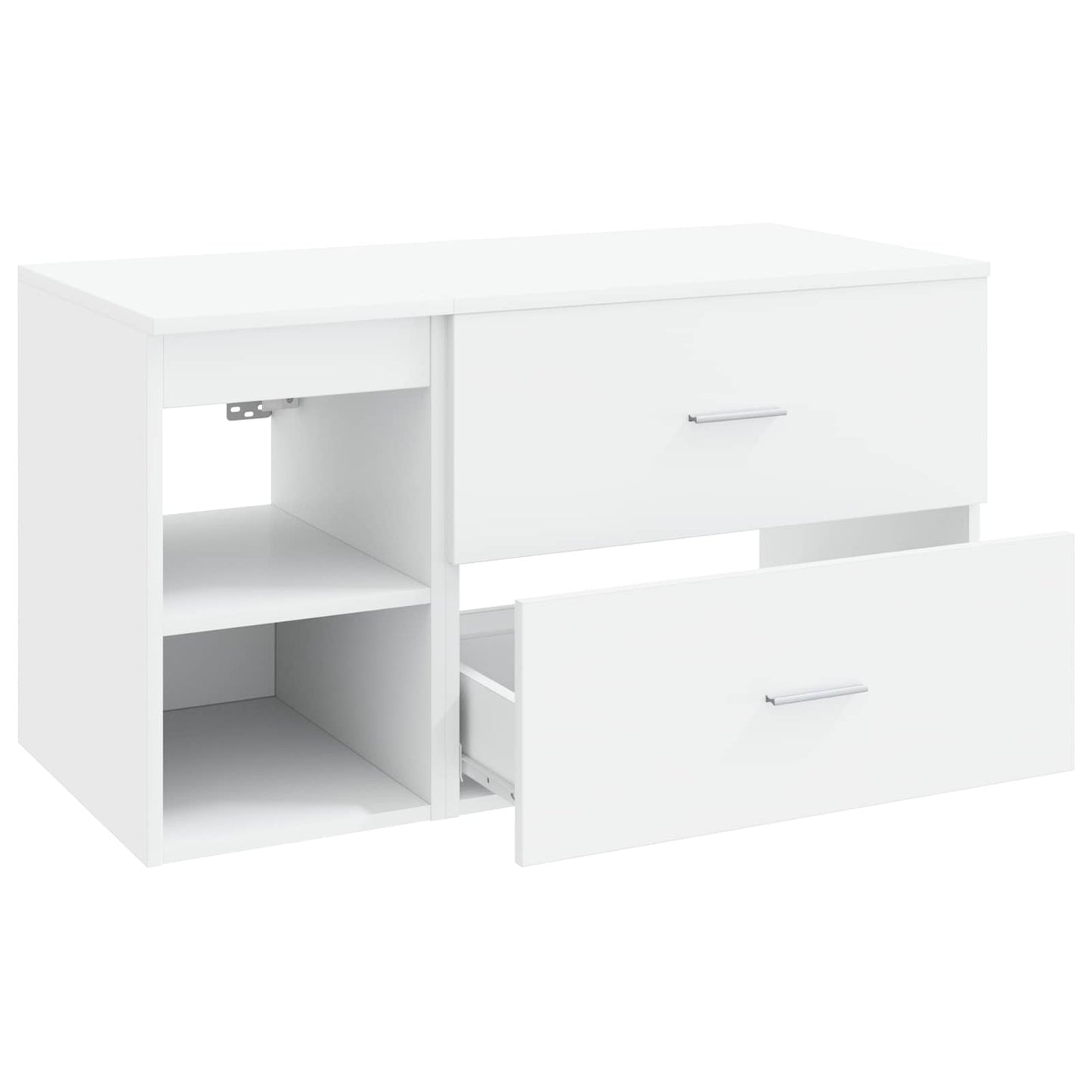 vidaXL Bathroom Furniture Set 2 pcs White Engineered Wood