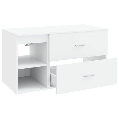 vidaXL Bathroom Furniture Set 2 pcs White Engineered Wood