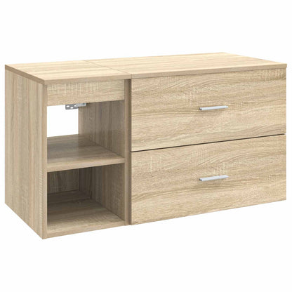 vidaXL Bathroom Furniture Set 2 pcs Sonoma Oak Engineered Wood