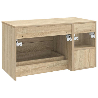 vidaXL Bathroom Furniture Set 2 pcs Sonoma Oak Engineered Wood
