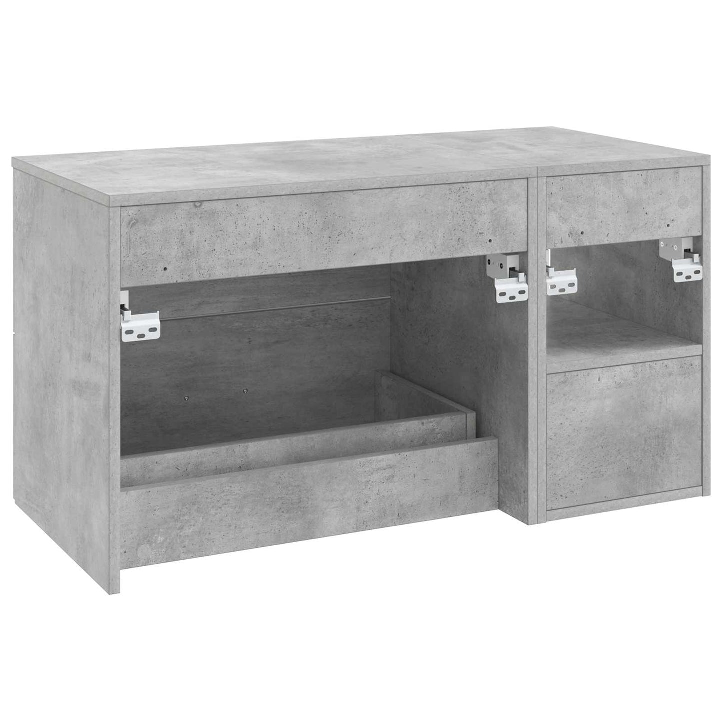 vidaXL Bathroom Furniture Set 2 pcs Concrete Grey Engineered Wood