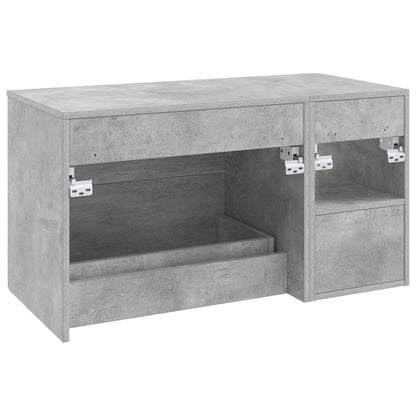 vidaXL Bathroom Furniture Set 2 pcs Concrete Grey Engineered Wood
